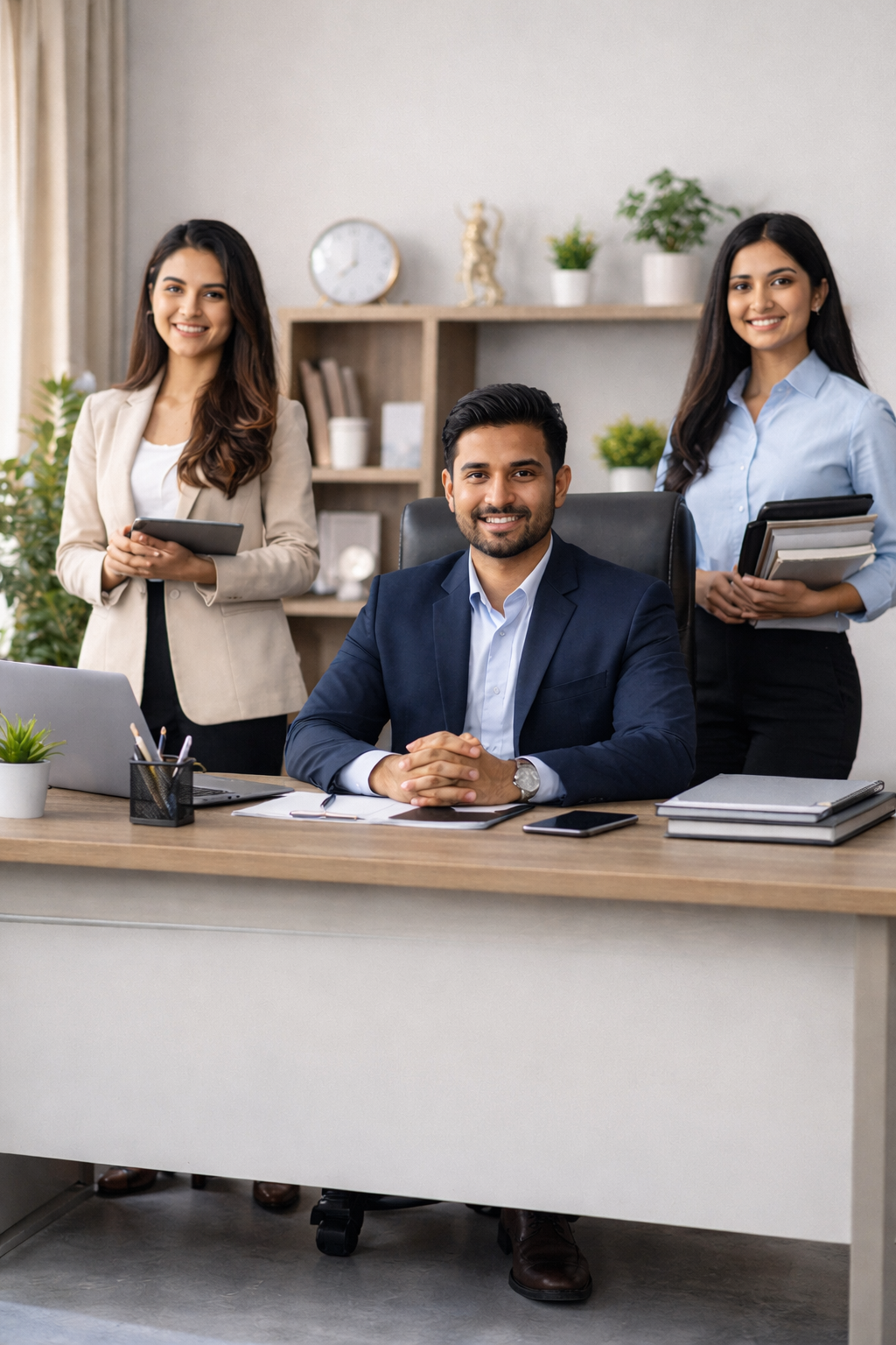 Office Boss Employee Photo