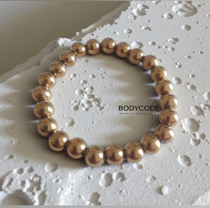 Golden Hematite Bracelet 8 mm.
₹- 2500/-
