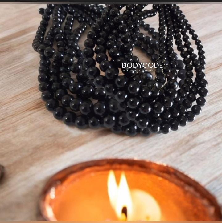 Black Tourmaline Strings for emotional stability sense of security absorbing and repelling negative energies 
₹ - 3500/- + Certificate