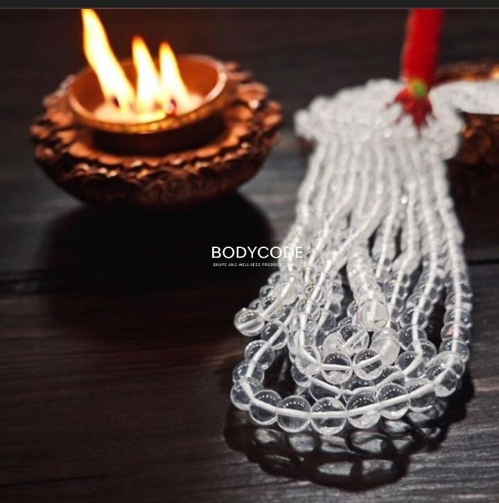 Clear Quartz Strings 
For enhance Physical Abilities help open the mind to higher states of Consciousness 
₹ - 3500/- + Certificate