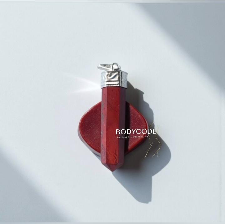 Red Jasper Pendant for Reduce Stress  anxiety boosting confidence . Endurance  Connecting you to earth energy 
₹ - 1500/- + Certificate