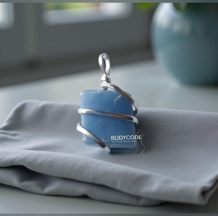 Angelite Tumbled Pandent 
₹ - 1500/- + certificate